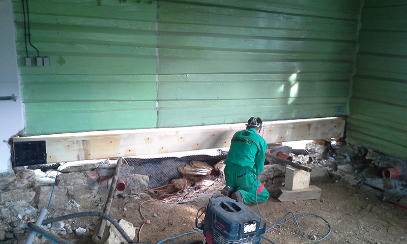 Likvidácia fúzačov v drevených trámoch